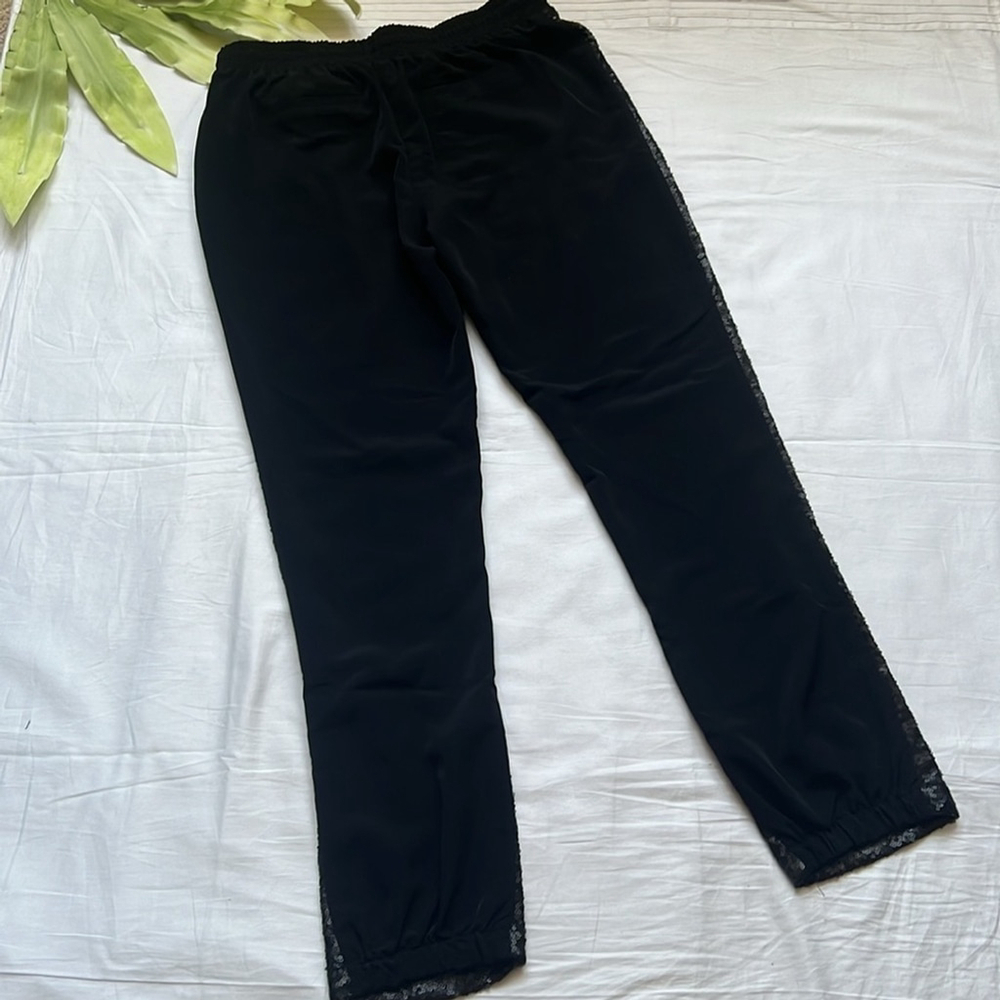 NWT Black Collection Sequin Mixed Media Jogger - Picture 6 of 8